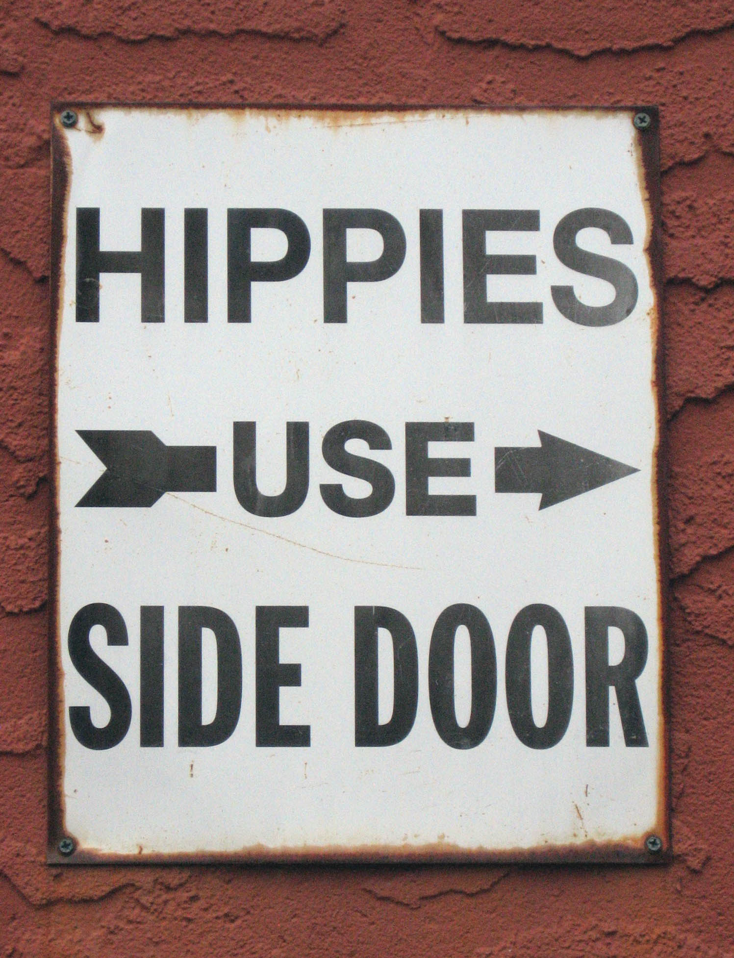 Hippie sign